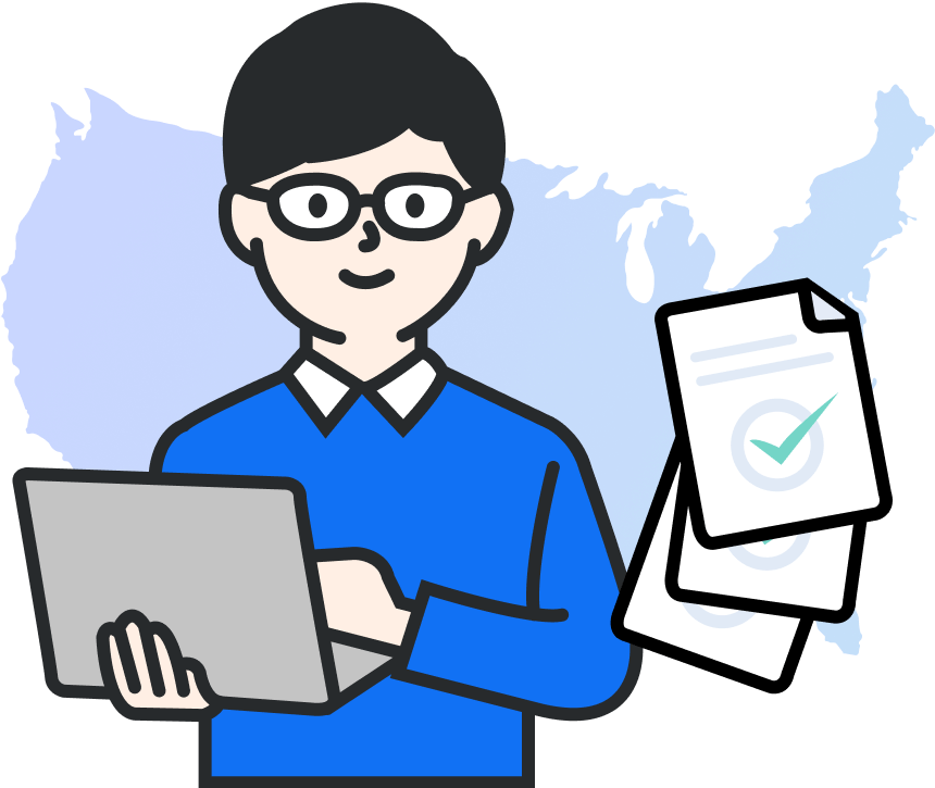 米国本土での確かな資格